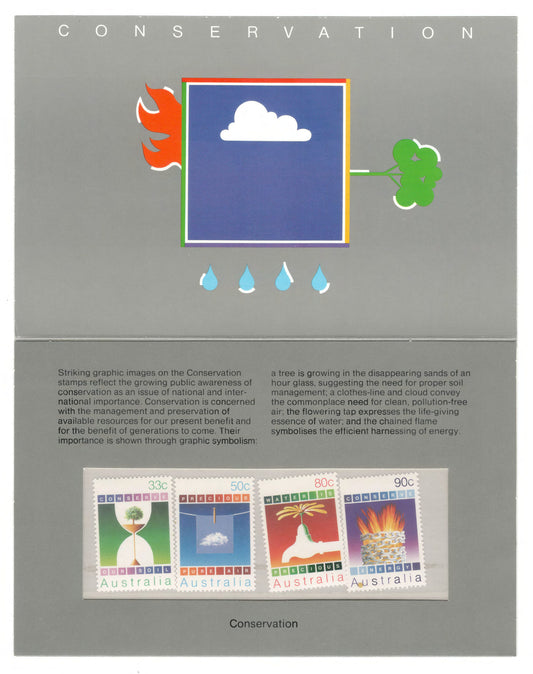 Australia 1985 Conservation Stamp Pack Australia Post Pack (POP)