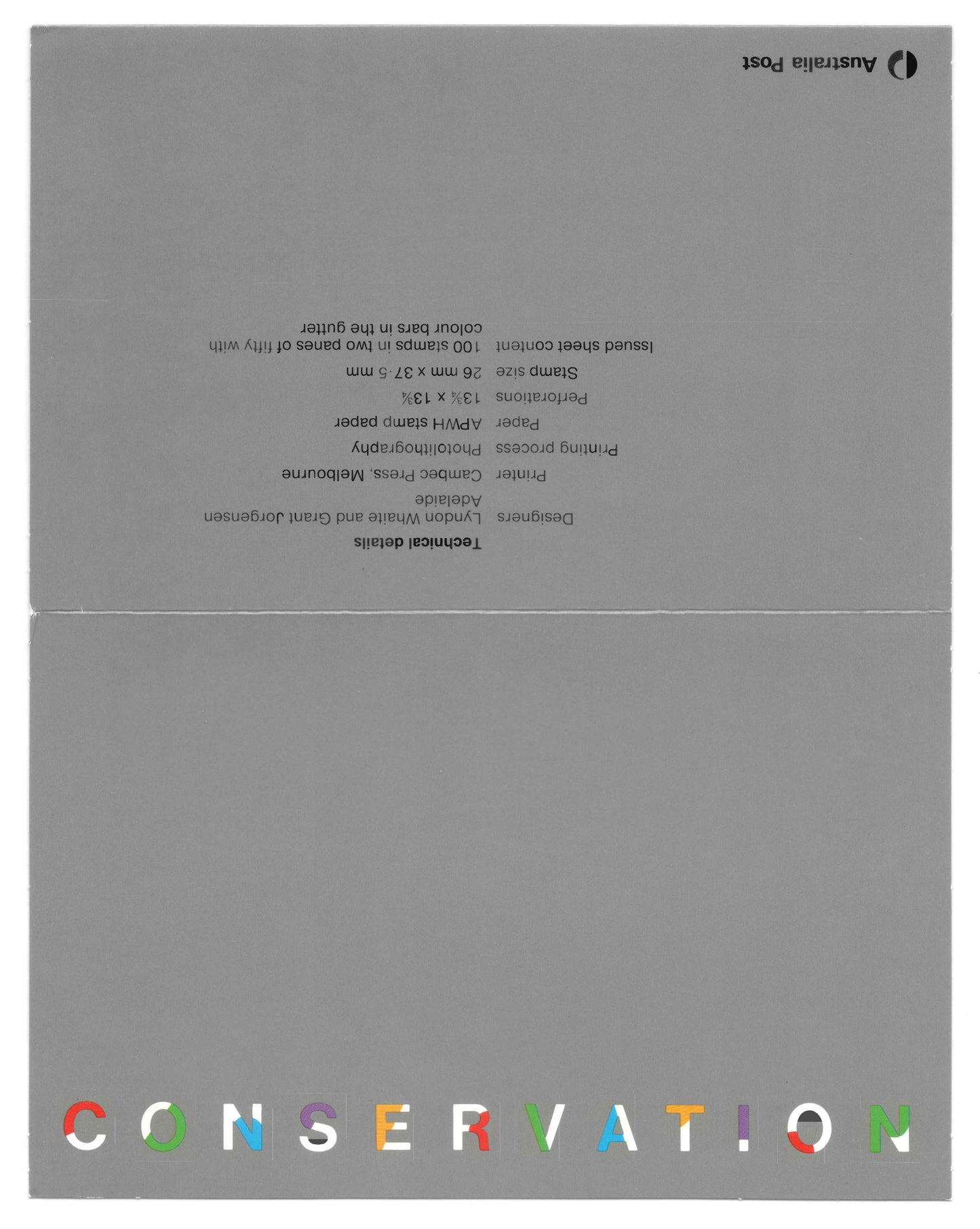 Australia 1985 Conservation Stamp Pack Australia Post Pack (POP)