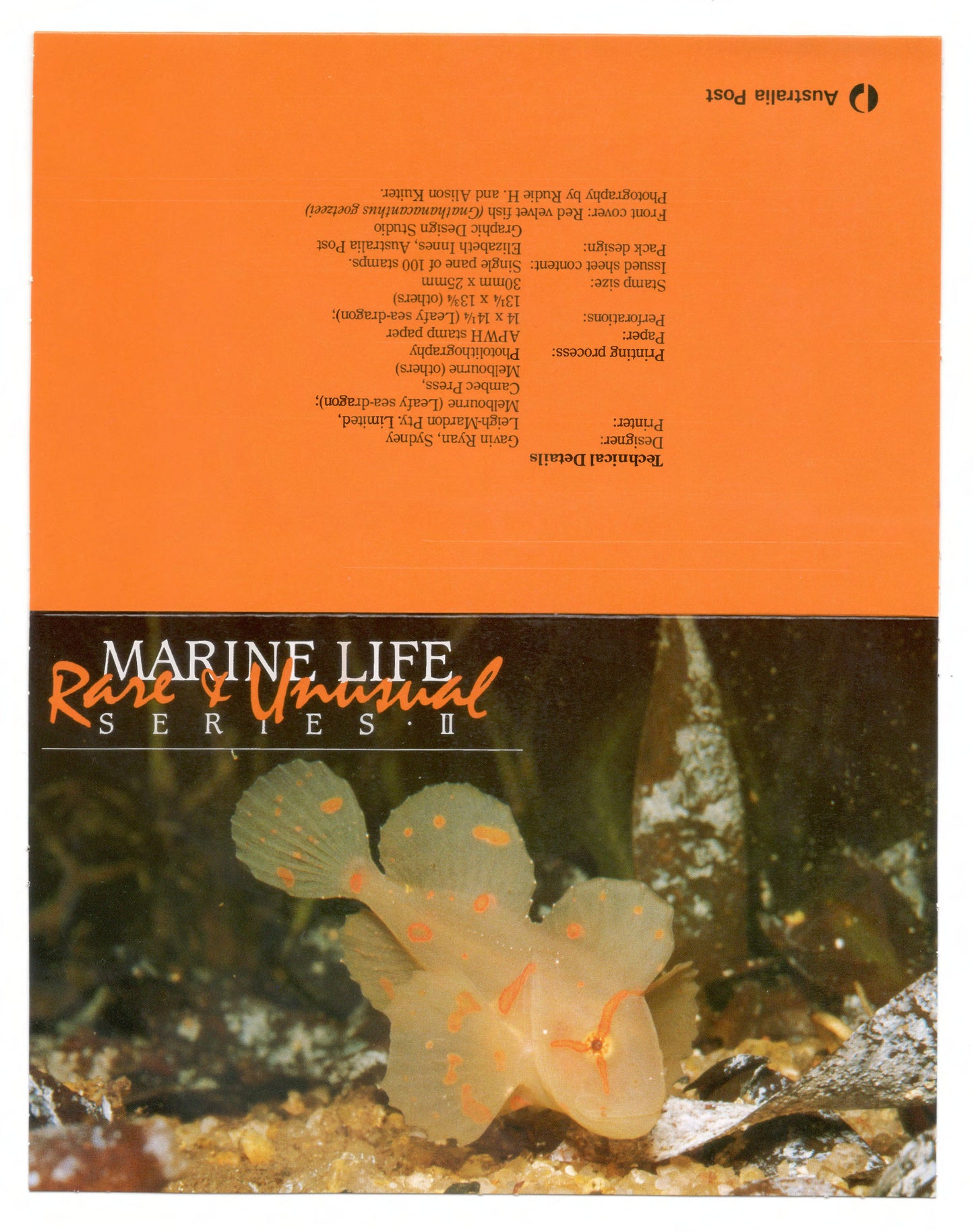 Australia 1985 Marine Life Series II Stamp Pack Australia Post Pack (POP)