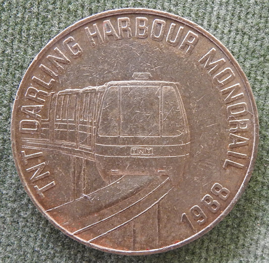 TNT Darling Harbour Monorail Token 1988 - Wombat