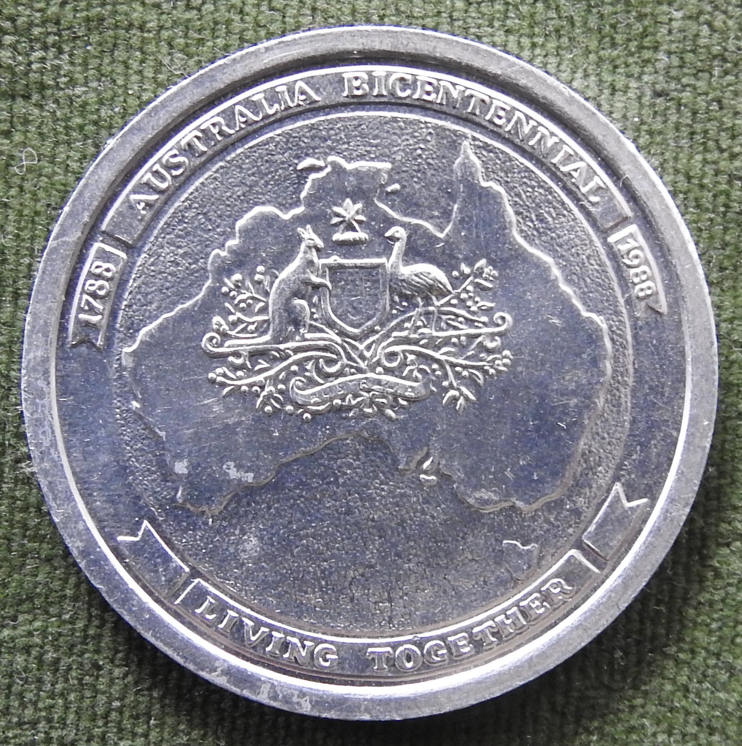 1988 Bicentennial Tall Ships Token - USCG Barque Eagle