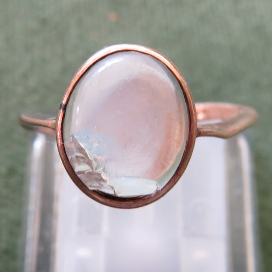 9ct Moonstone Ring - Damaged For Scrap