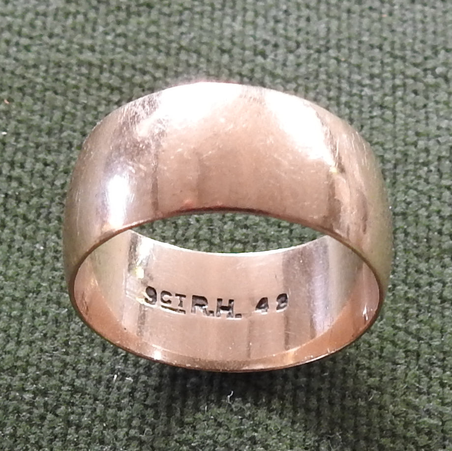 9ct Gold Wide Band Wedding Ring