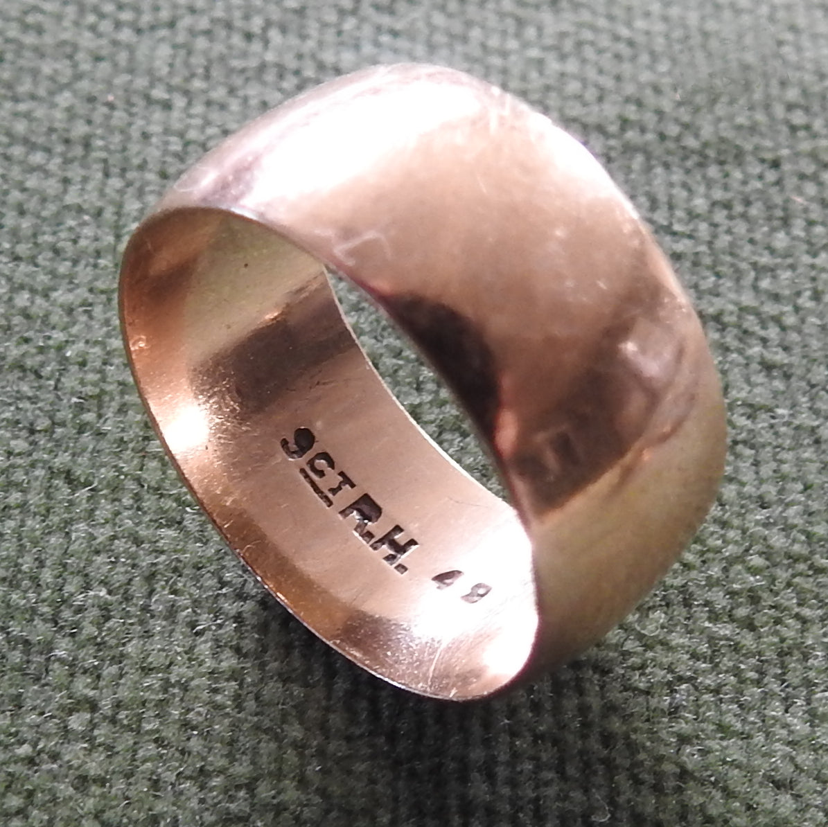 9ct Gold Wide Band Wedding Ring