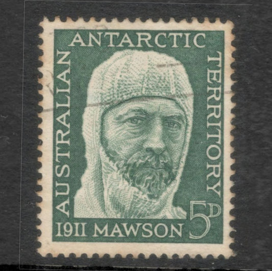 Australian Antarctic Territory 1961 5d Dark Blueish Green 50th Anniversary of the Australian Antarctic Expedition 1911-1914 Stamp