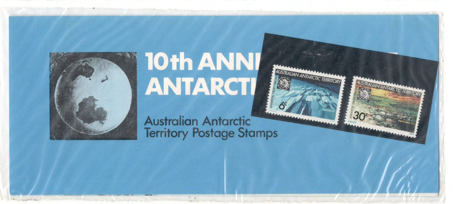 Australian Antarctic Territory 1972 10th Anniversary Of Antarctic Treaty Stamp Pack (4)