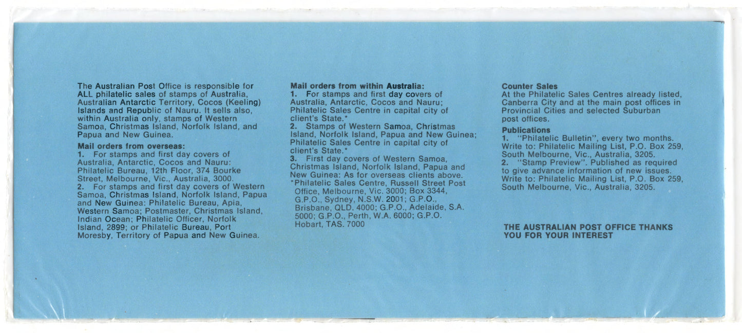 Australian Antarctic Territory 1972 10th Anniversary Of Antarctic Treaty Stamp Pack (4)