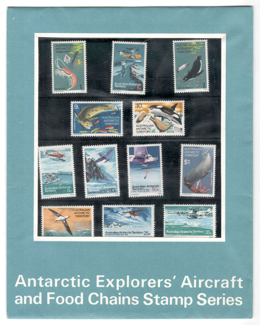 Australian Antarctic Territory 1973 Antarctic Explorers' Aircraft & Food Chains Stamp Pack