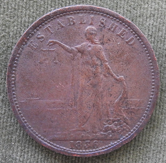 Australian Smith Peate & Co 1836 1d Token Grocers Tea Dealers & Wine Merchants