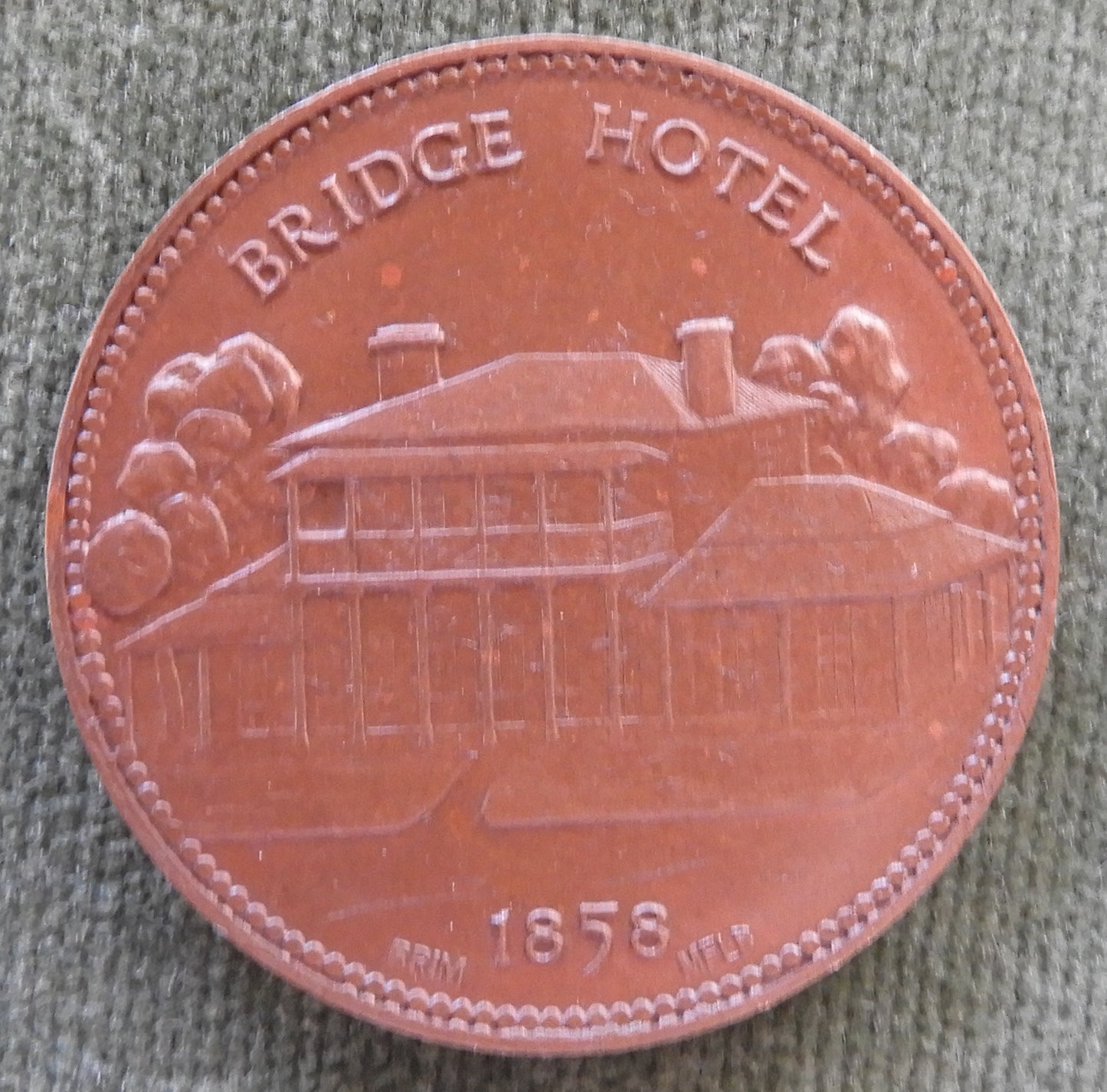 Australian Hopwoods Punt Echuca 1857 1d Token