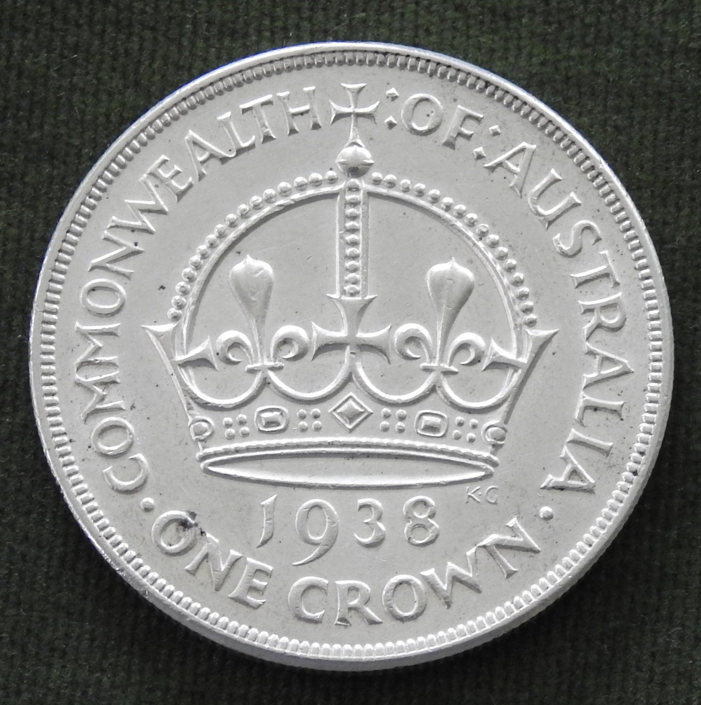 Australian 1938 Crown King George VI Coin