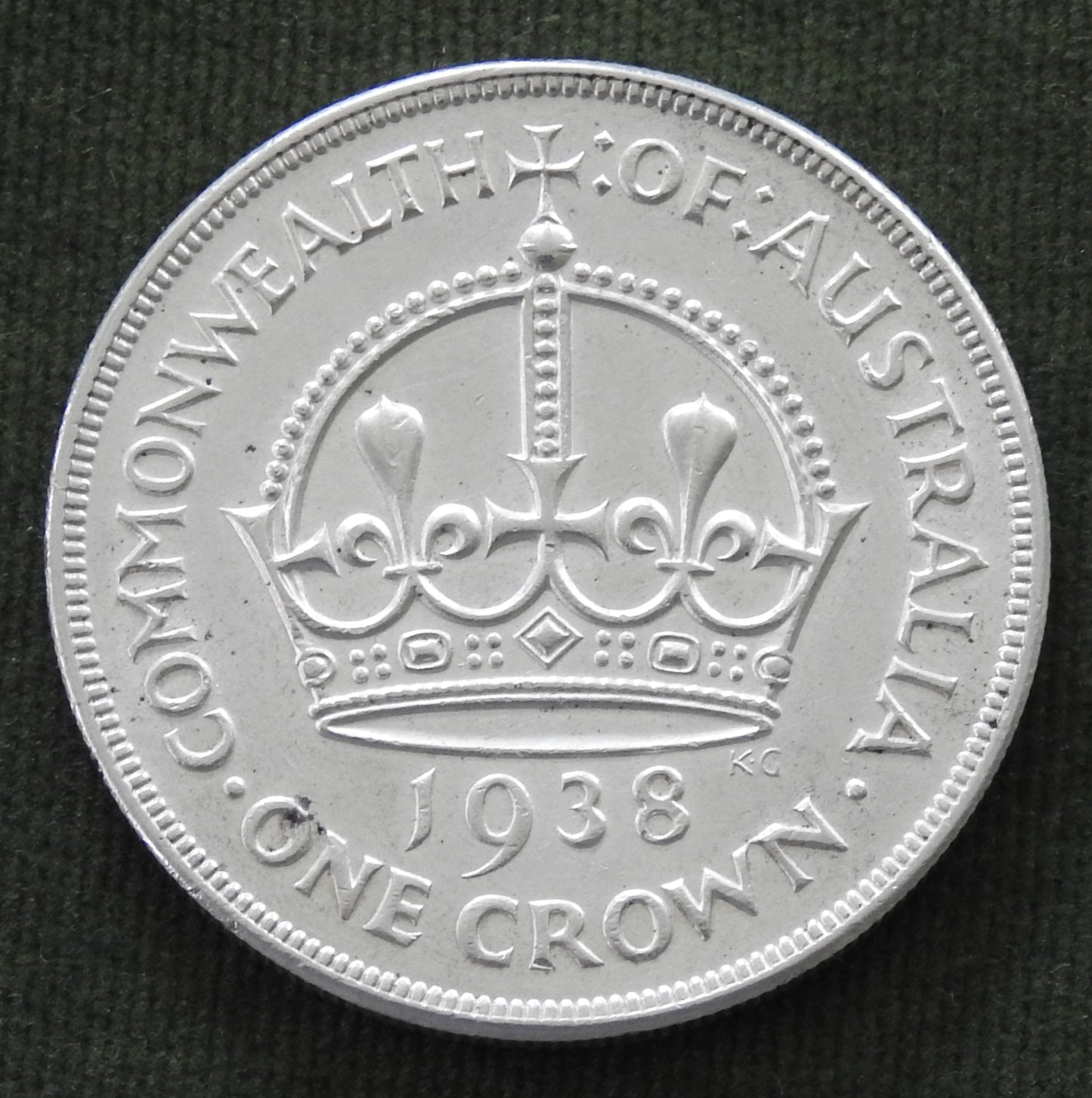 Australian 1938 Crown King George VI Coin