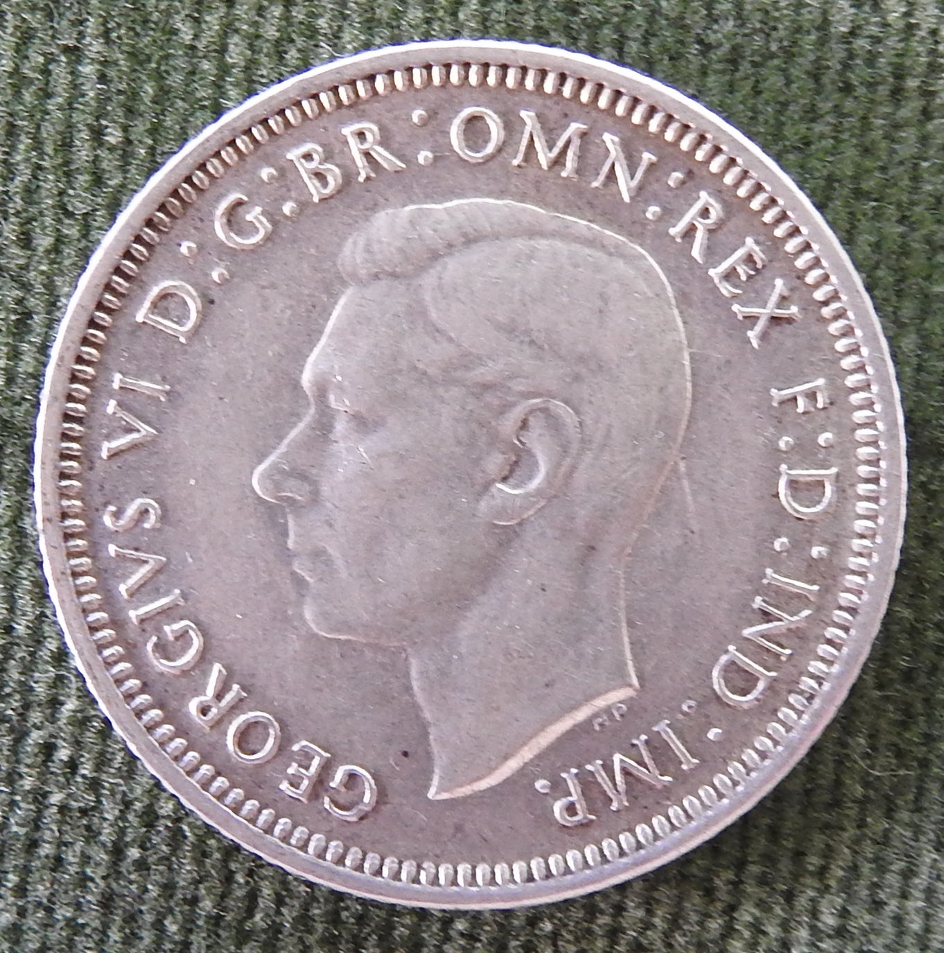Australian 1942 S 1/- 1 Shilling King George VI Coin - Circulated