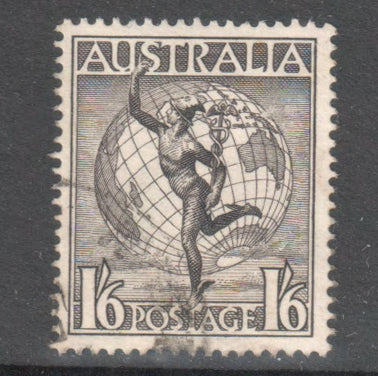 Australian 1948 1/- 6d Black Brown Postage Stamp