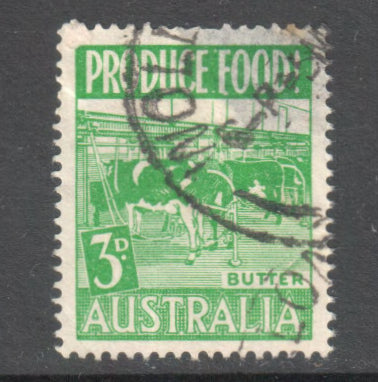 Australian 1953 3d Green Butter Food Production Stamp