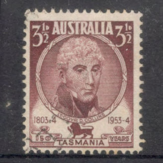 Australian 1953 3 1/2d Redish Brown 150th Anniversary of the First Office in Tasmania Stamp