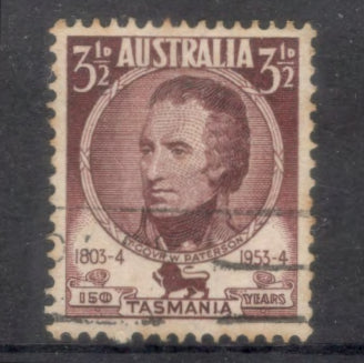 Australian 1953 3 1/2d Redish Brown 150th Anniversary of the First Office in Tasmania Stamp