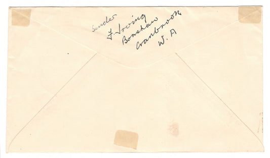 Australia 1954 Royal Visit Western Australia Cover - Postmarked Perth GPO