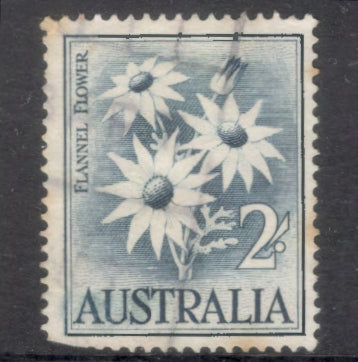 Australian 1959-1960 2s Flowers Actinotus Helianthii Greyish Blue Stamp
