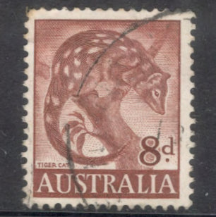 Australian 1959-1960 8d Animals Dasyurus Maculatus Reddish Brown Stamp
