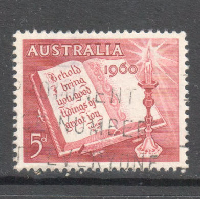 Australian 1960 5d Carmine Christmas Stamp