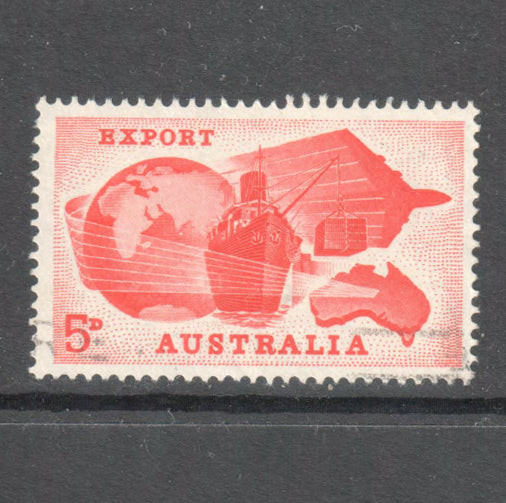 Australian 1963 5d Orange Red Export Stamp