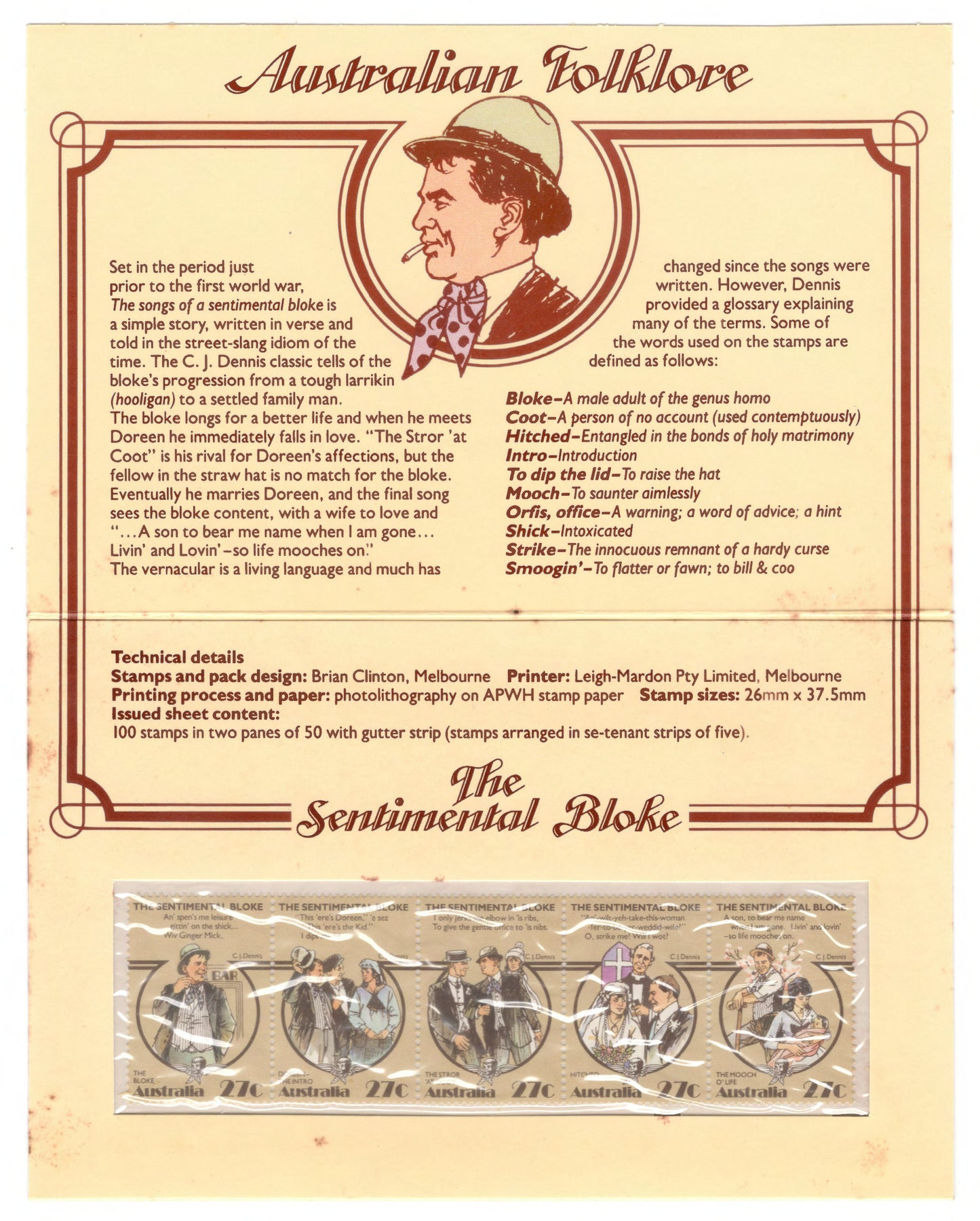 Australia 1983 Australian Folklore Stamp Pack Australia Post Pack (POP)