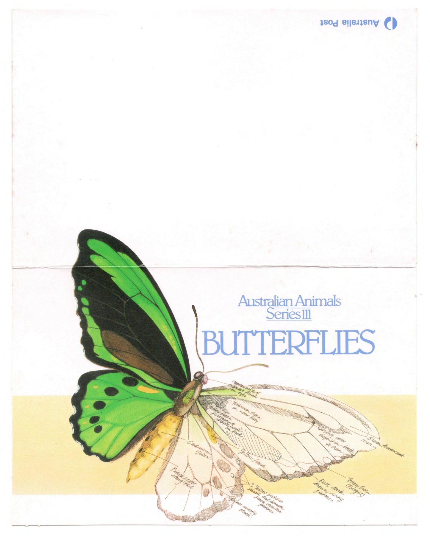 Australia 1983 Butterflies Stamp Pack Australia Post Pack (POP)