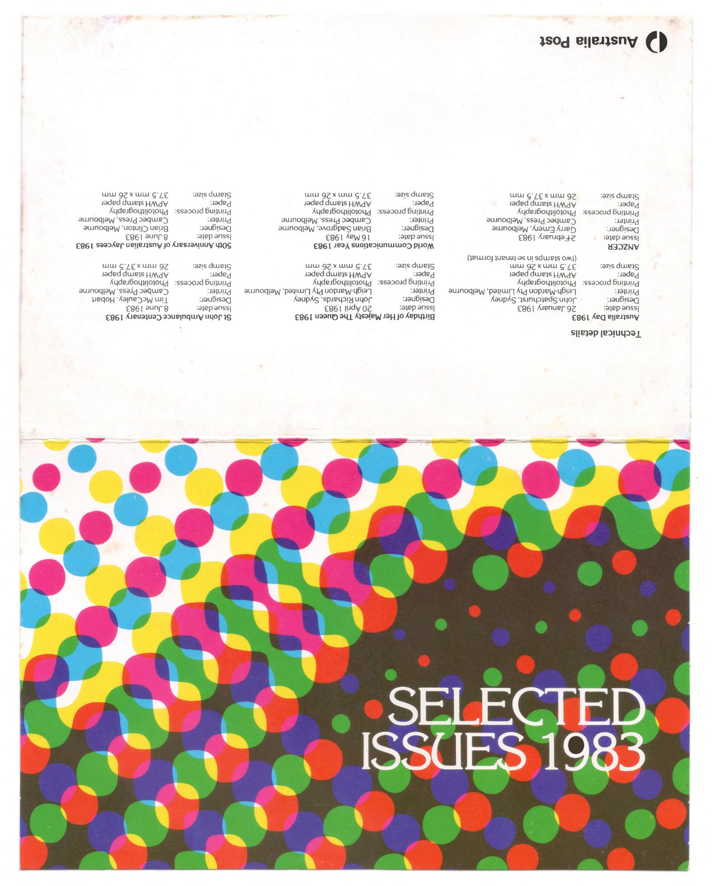 Australia 1983 Selected Issues Stamp Pack Australia Post Pack (POP)
