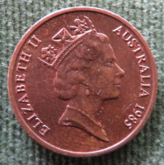 Australian 1985 1 Cent Queen Elizabeth Coin - VF