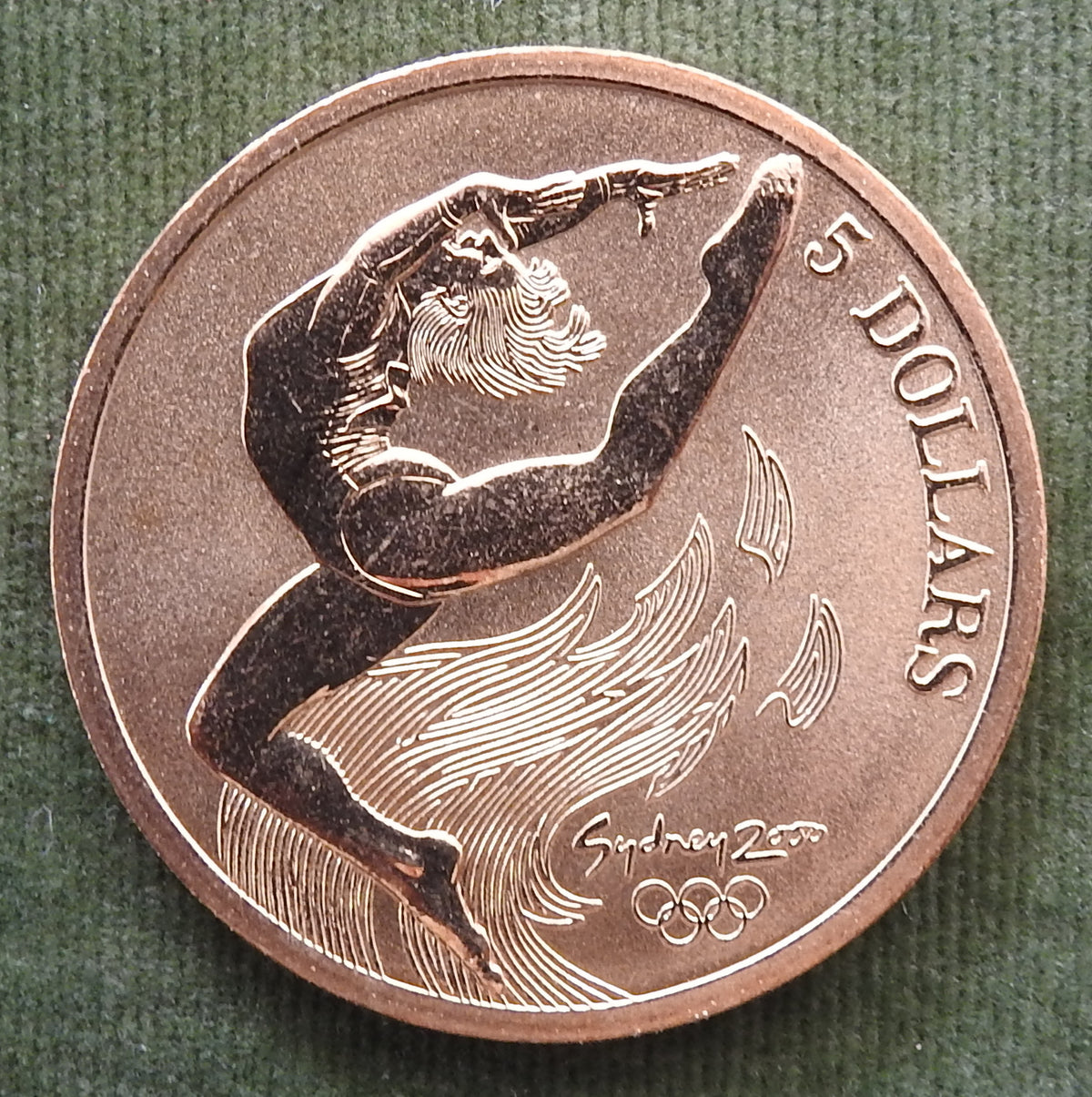 Australian 2000 5 Dollar Sydney Olympic Games Gymnastics Coin