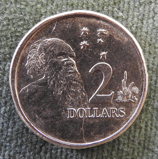 Australian 2021 2 Dollar Aboriginal Elder Queen Elizabeth Coin