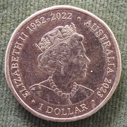 Australian 2023 1 Dollar AFL Premiership Season Queen Elizabeth Coin