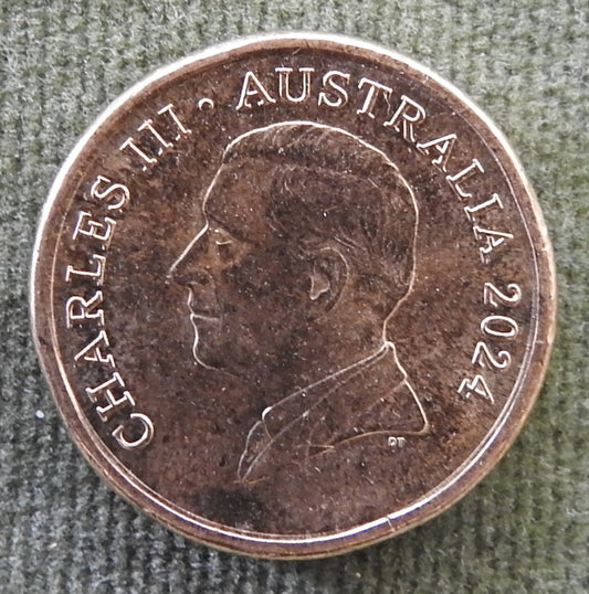 Australian 2024 2 Dollar Aboriginal Elder King Charles III Coin