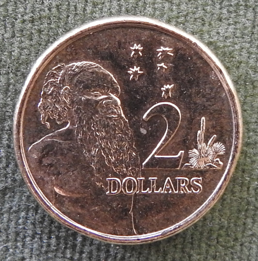 Australian 2024 2 Dollar Aboriginal Elder King Charles III Coin