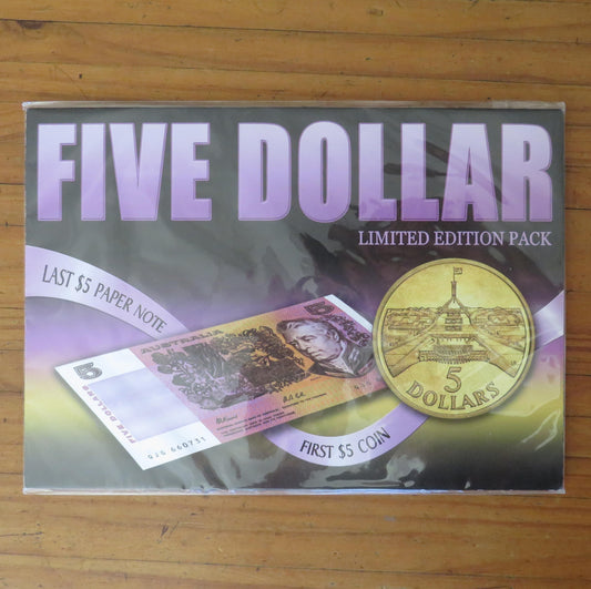 Australian 2009 5 Dollar Sherwood First & Last Limited Edition Pack