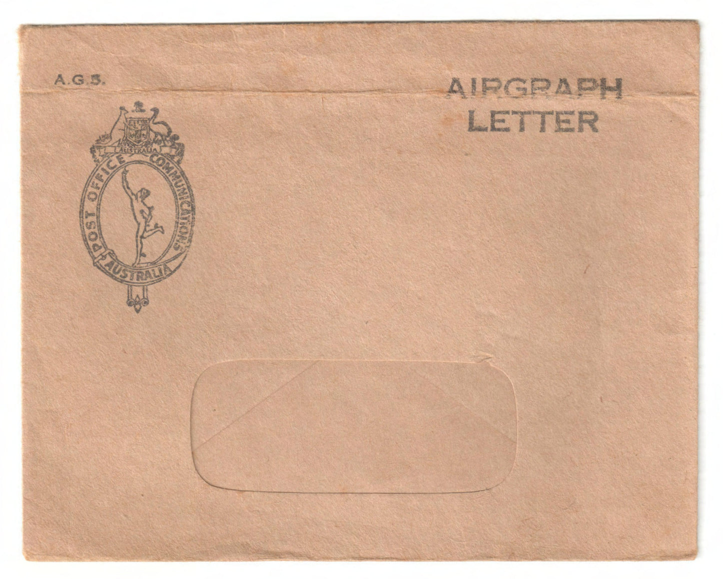 Australian Airgraph Letter Envelope - Post Office Communications Australia