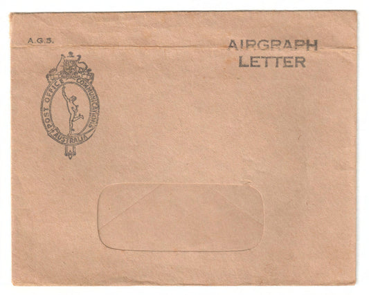 Australian Airgraph Letter Envelope - Post Office Communications Australia