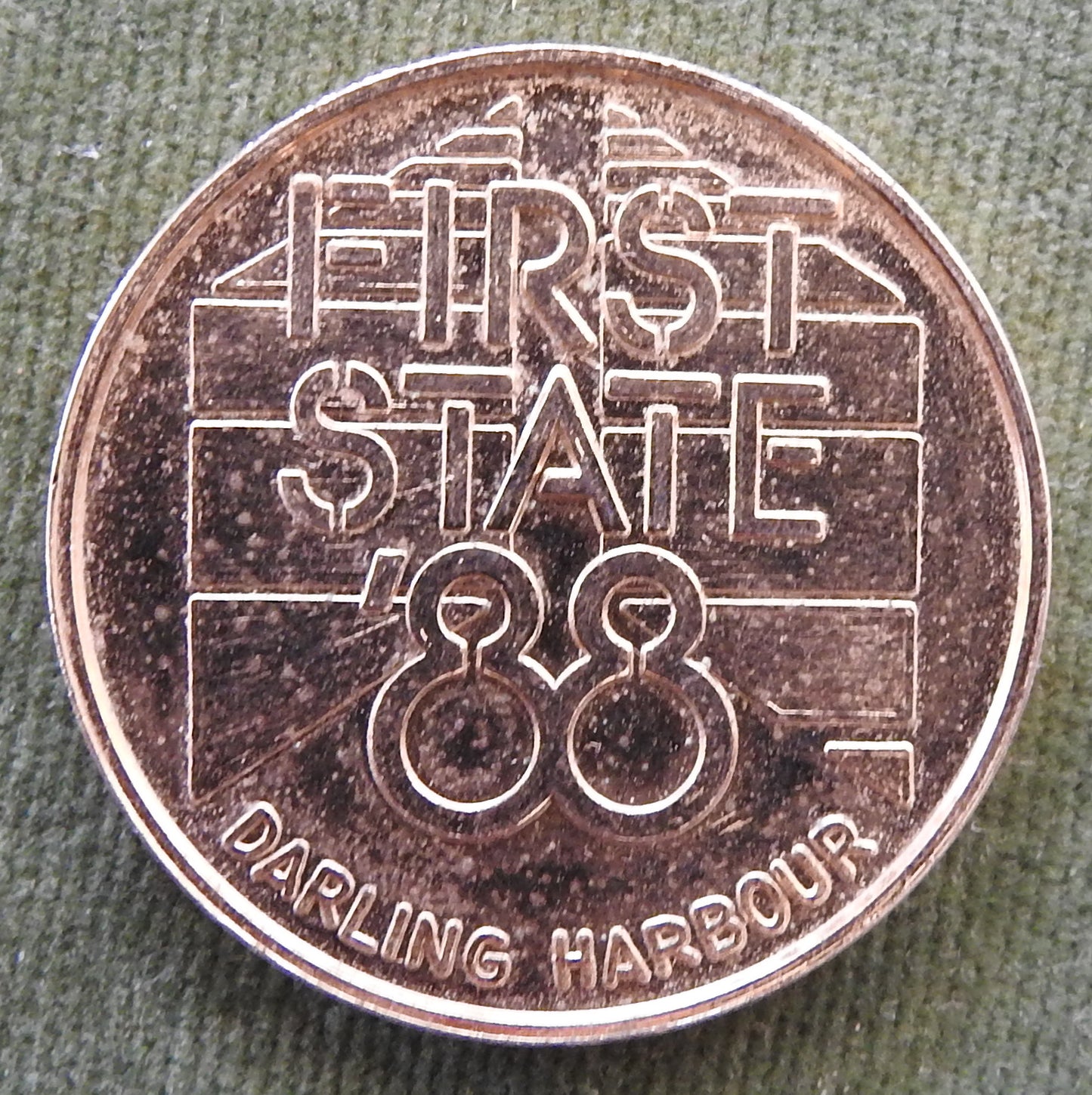 Australian First State 1988 Darling Harbour Celebrating 200 Years of NSW History Medallion