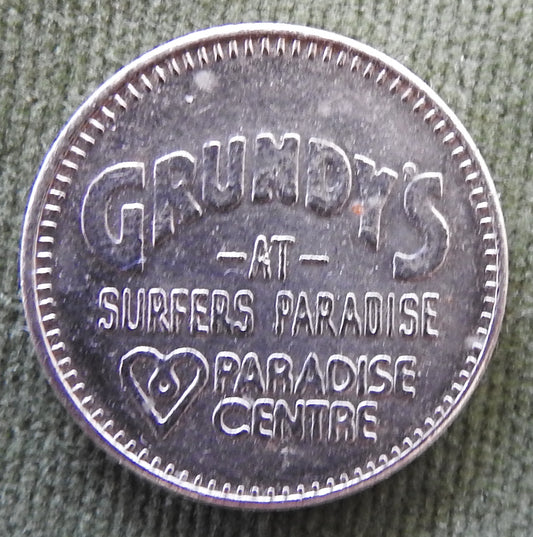 Grundy's Surfers Paradise Amusement Centre Token