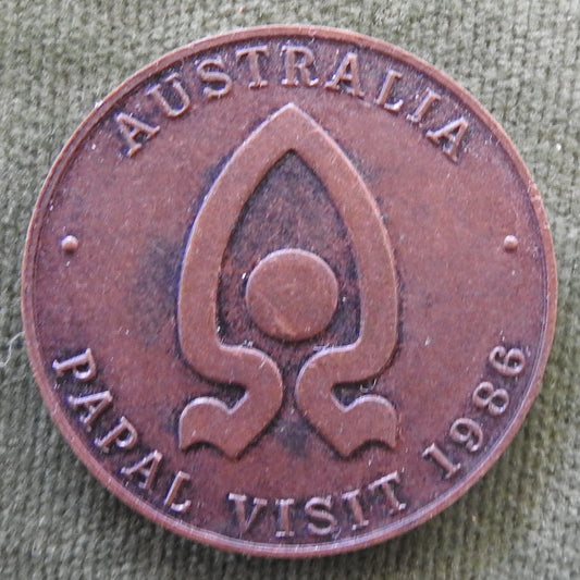 Australian 1986 Pope John Paul II Commemorative Papal Visit Medallion