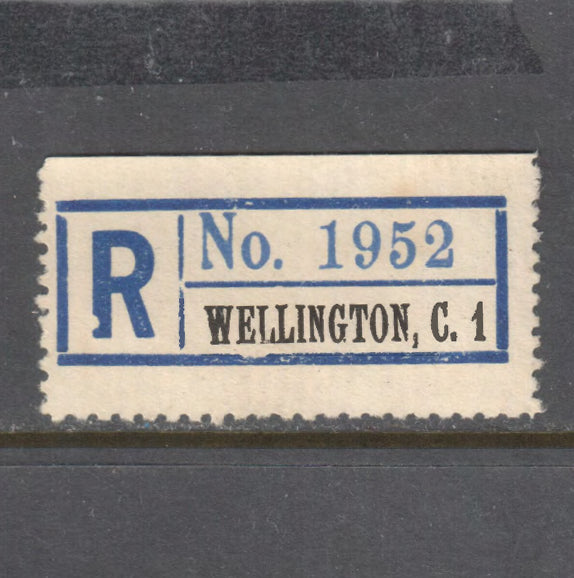 Registered Post Label Registered Post Label - Wellington C 1 – Gumnut Antiques
