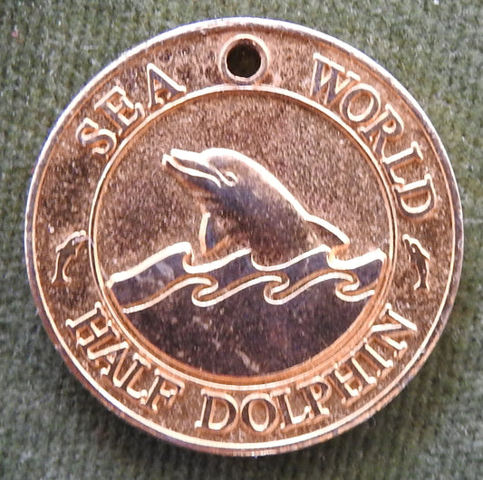 Australian Sea World Token - Half Dolphin Child Ride