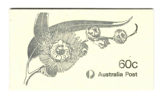 Australian 1982 Eucalypt Flowers Stamp Booklet Of 6 Stamps 60 Cents
