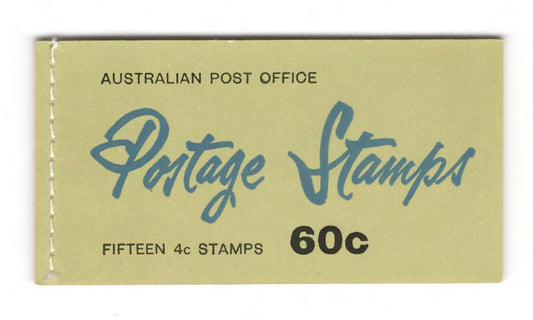 Australian 1967 QEII 4 Cent Red Stamp Booklet Of 15 4 Cent Stamps 60 Cents