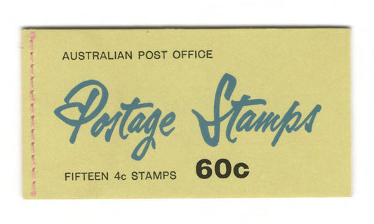 Australian 1967 QEII 4 Cent Red Stamp Booklet Of 15 4 Cent Stamps 60 Cents