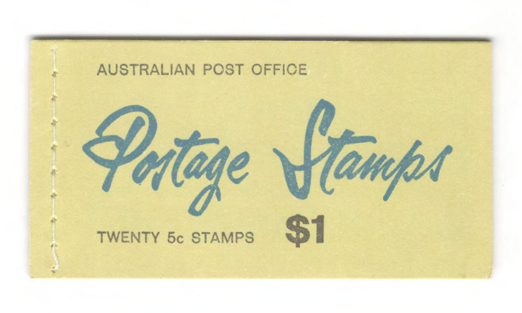 Australian 1967 QEII 4 Cent Red With 5 Cent Overprint Stamp Booklet Of 20 5 Cent Stamps $1