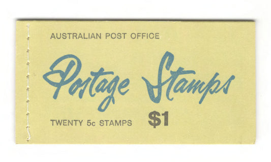Australian 1967 QEII 4 Cent Red With 5 Cent Overprint Stamp Booklet Of 20 5 Cent Stamps $1