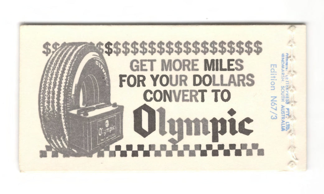 Australian 1967 QEII 4 Cent Red With 5 Cent Overprint Stamp Booklet Of 20 5 Cent Stamps $1