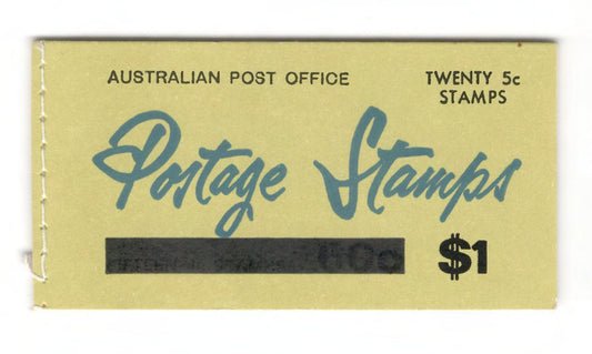 Australian 1967 QEII Red Stamp Booklet Of 10 4 Cent With 5 Cent Overprint Stamps 50 Cents